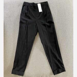 Vince Tapered Trousers Pull on Style in Black Women's Size XS NWT